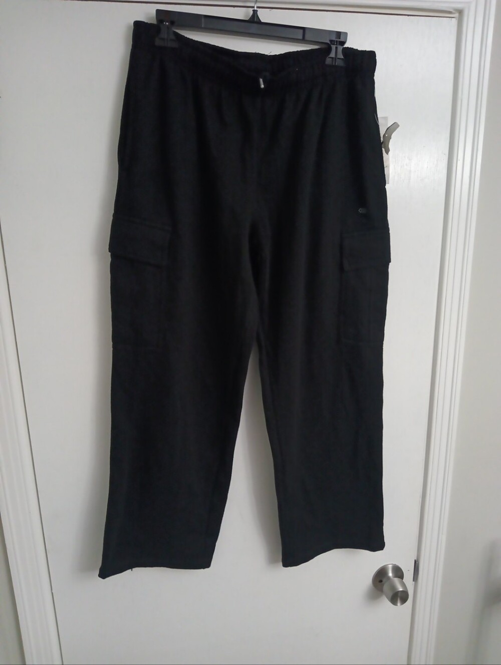 Women's Black Wide Leg Legends Cargo Jogger Pants - Comfortable Everyday Wear